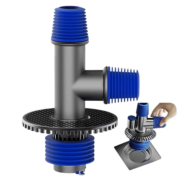 Djiypn Odor Prevention Pipe Connector for Bathroom Drainage – Overflow Protection for Basements, Laundry Rooms & Garages – Durable Fitting for Homeowners Seeking Efficient Water Management