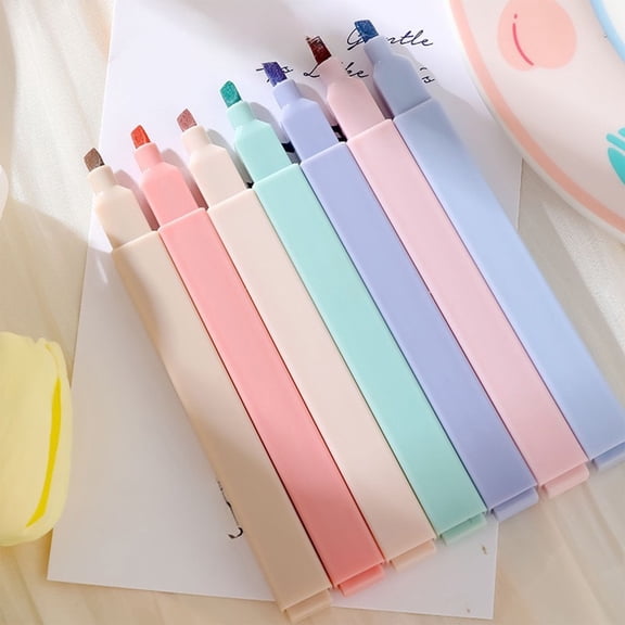 Djiypn Originality Doodle Light Highlighter Pens - Soft Tip Markers for Vision Comfort, Smooth Ink for Clear Emphasis, Perfect for Workers, Planners, and Craft Enthusiasts