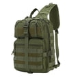 thumbnail image 1 of Djiypn Outdoor Sling Bag for Men, Small One Shoulder Bag Backpack, Travel Hiking Daypacks, Crossbody Chest Bag Pack for Hiking, Cycling, Hunting, Army Green, 1 of 6