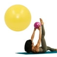 thumbnail image 1 of Djiypn Pilates Small Exercise Ball - 10 Inch Workout Ball for Stability, Barre, Yoga, Core & Physical Therapy-Yellow, 1 of 9