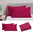thumbnail image 1 of Djiypn Pillowcases Queen Size 2 Pack - Bulk Pillowcase Set - Envelope Closure - Soft Brushed Microfiber Fabric - 20x30 Inches Pillow Case Set of 2 for Home, Hotels(Hot Pink), 1 of 6