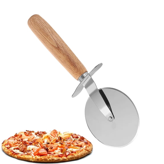 Djiypn Pizza Cutter Wheel, Stainless Steel Slicer, Sharp Funny Classic Cutters, Kitchen Gadget With Finger Guard Protects, For Pizza Lovers For Easy Dishwasher Cleaning