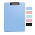 thumbnail image 1 of Djiypn Plastic Clipboard, Clip Boards for A4 Letter Size,Holds 100 Sheets 8.5x11 Inch Papers, 1 Pack Clipboards Folder for Office Supplies, Light Blue, 1 of 9