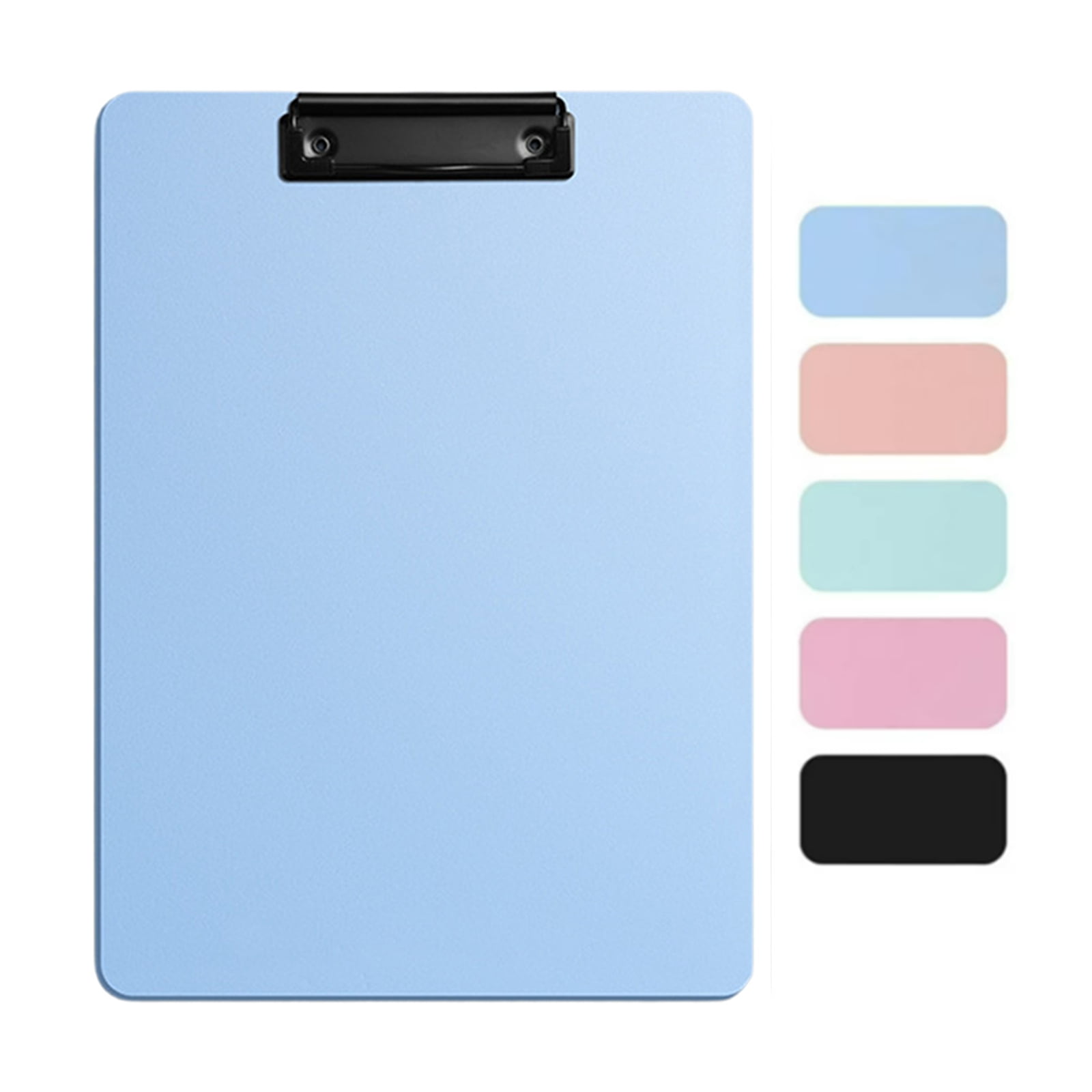 Djiypn Plastic Clipboard, Clip Boards for A5 Letter Size,Holds 100 Sheets 8.5x11 Inch Papers, 1 Pack Clipboards Folder for Office Supplies, Light Blue