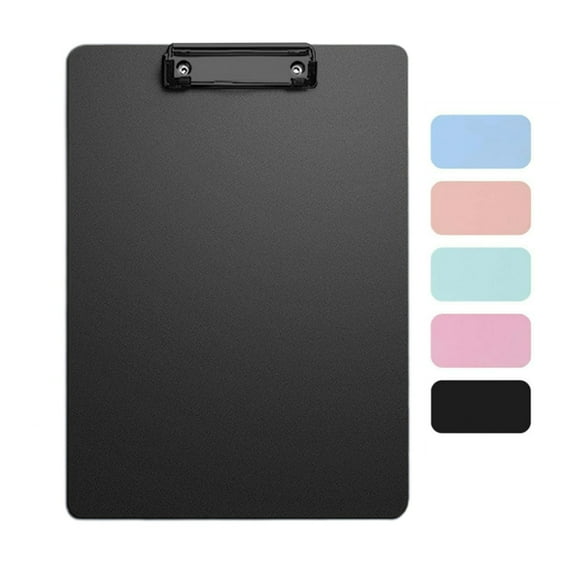 Djiypn Plastic Clipboard, Clip Boards for A4 Letter Size,Holds 100 Sheets 8.5x11 Inch Papers, 1 Pack Clipboards Folder for Office Supplies, Black