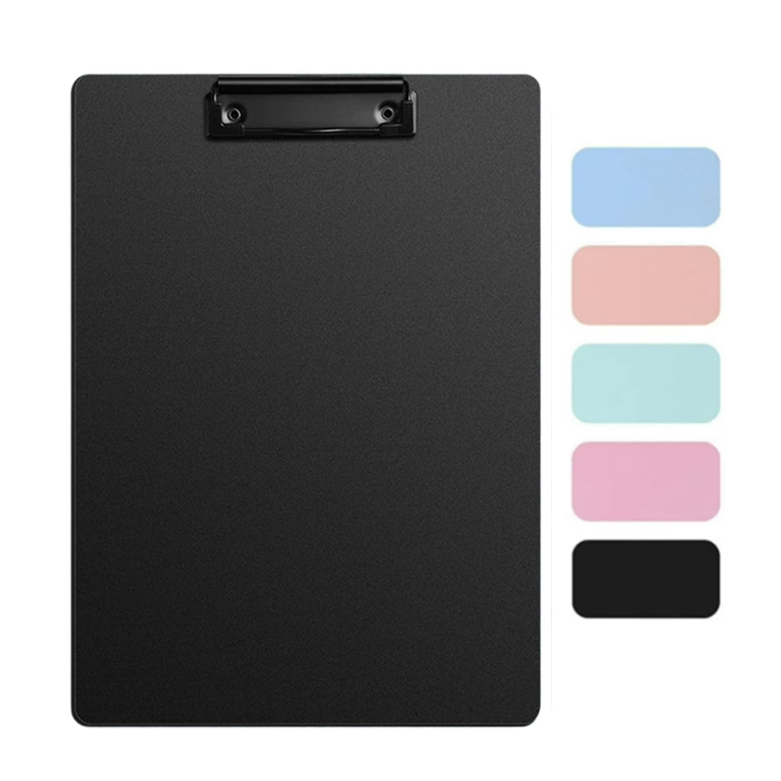 Djiypn Plastic Clipboard, Clip Boards for A5 Letter Size,Holds 100 Sheets 8.5x11 Inch Papers, 1 Pack Clipboards Folder for Office Supplies, Black