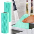 thumbnail image 1 of Djiypn Reusable Cleaning Wipe, Household &Kitchen Towels,Disposable Cleaning Cloth, Dish Cloth Dish Towels Dish Rags Reusable Kitchen Paper Towels, Wash Towels, 2 Rolls of 80 Sheets, 1 of 7