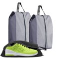 thumbnail image 1 of Djiypn Shoe Bags for Travel, 2 Pack Extra Durable Travel Shoe Bags for Storage and Packing, Reusable Water-proof Shoe Bag with Zipper and Handle, Portable Travel Essentials, Gray, 1 of 9