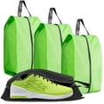 thumbnail image 1 of Djiypn Shoe Bags for Travel, 3 Pack Extra Durable Travel Shoe Bags for Storage and Packing, Reusable Water-proof Shoe Bag with Zipper and Handle, Portable Travel Essentials, Green, 1 of 9