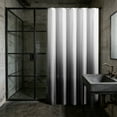 thumbnail image 1 of Djiypn Shower Curtain, Cloth Gradient Shower Curtain Set with 12 Hooks, Washable Fabric Shower Curtain, Rustic Farmhouse Bathroom Shower Curtain, 72x72 Inches, Black, 1 of 7