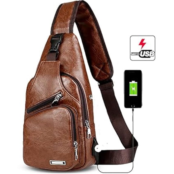 Djiypn Sling-Bag Crossbody-Bag Women-Men Backpack-Daypack - Hiking Chest Travel Bag Portable Hiking Daypacks For Women Khaki