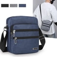 thumbnail image 1 of Djiypn Small Crossbody Bag for Men,Oxford&nbsp;Messenger Shoulder Bags Crossbody Satchel Bag Men's Side Bags Over the Shoulder Purse, Blue, 1 of 7