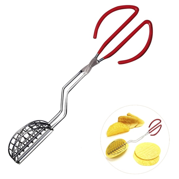 Djiypn Stainless Steel Taco Shell Maker Press - V-shaped Tortilla Fryer Tongs with Rubber Handle for Easy Homemade Tacos - Perfect Cooking Tool for Taco Lovers and Busy Home Chefs