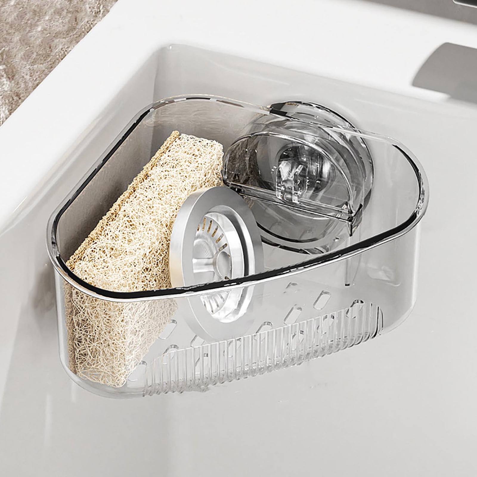 Suction Cup Sink Corner Rack