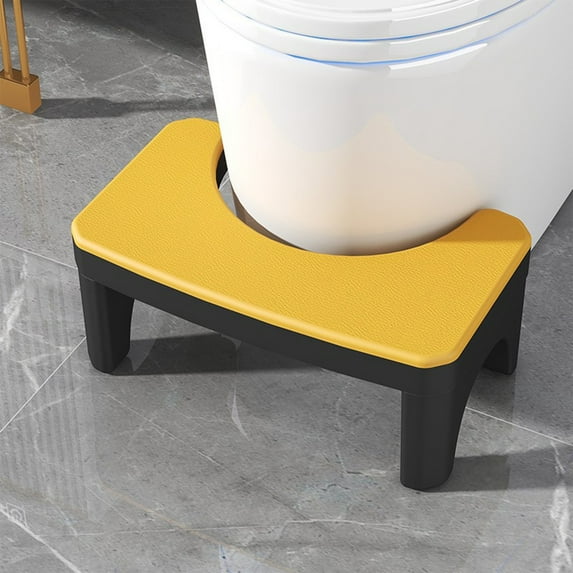 Djiypn Toilet Stool Squatting Poop Stool Bathroom Potty Step Stool Toilet Assistance Steps Step Stool Fits All Toilets Detachable Stackable