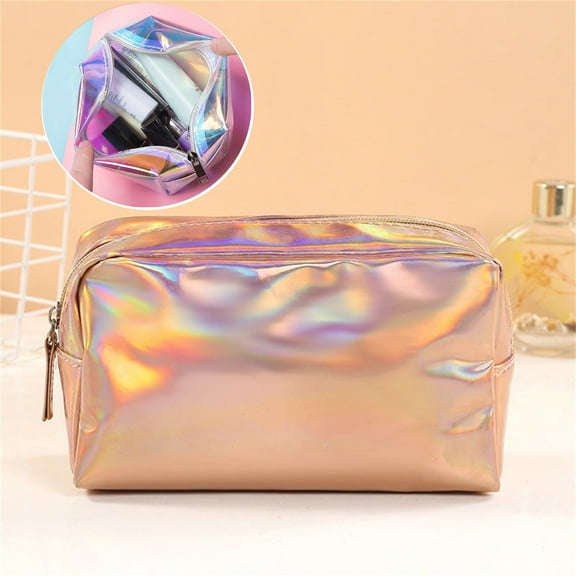 Djiypn Travel Makeup Bag, Cosmetic Bag Make Up Organizer Waterproof&nbsp;Toiletry Bag, Cute Pouch for Women Purse for Toiletries Accessories Brushes