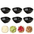 thumbnail image 1 of Djiypn Ultra-Strong 6 Pack Plastic Dip Bowls Set, Mini Bowl Soy Sauce Plate, Condiment Server, Can be Used for Ketchup, Vinegar,BBQ and Party Dinner, Black, 1 of 6