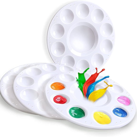 Djiypn Versatile Plastic Painting Tray Set - Perfect for Art Classes, Birthday Parties, and Creative Projects - Lightweight and Easy to Clean for Artists and Hobbyists