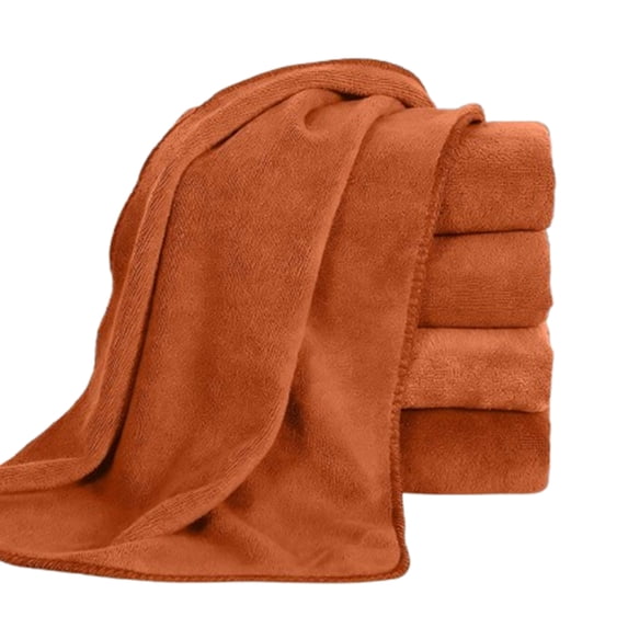 Djiypn Washcloths, 5 Pack Microfiber Face Towels, Highly Absorbent and Soft Feel Wash Cloths & Hand Towels for Bathroom, Hotel, Spa, and Gym, 12x27.5 Inch, Red