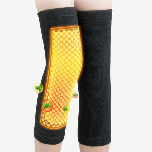 Djiypn Winter Self-Heating Knee Protector Wormwood Hot Compress Cold Protection Knee Sleeve For Men/Women