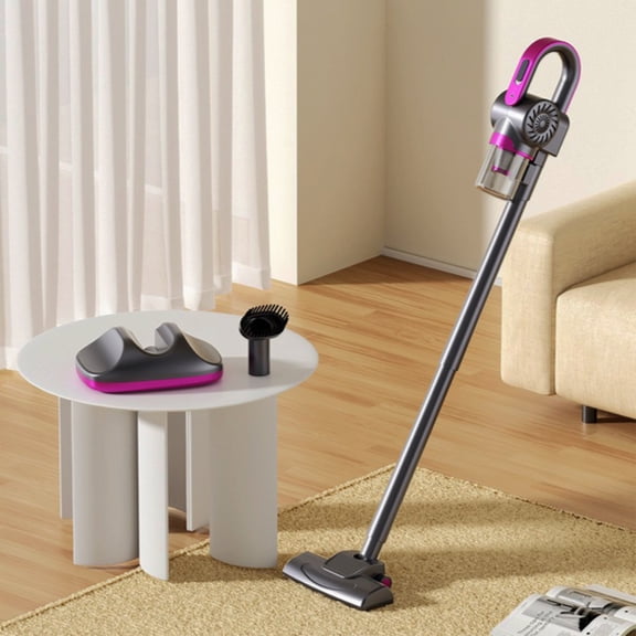 Djiypn Wireless Handheld Vacuum Cleaner Multifunctional Household Bed Large Suction Car Vacuum Cleaner,Plastic,Purple