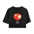 thumbnail image 1 of Djo Merch Apple Crop Top Midriff-Baring Tshirt Women Girl Short Sleeve, 1 of 3