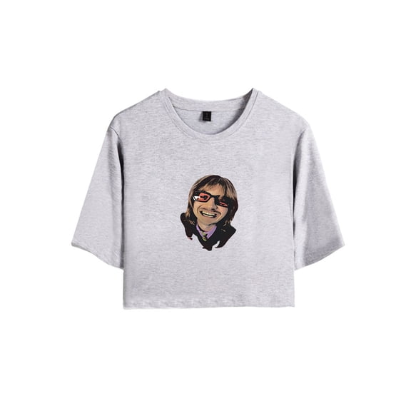 Djo Merch Logos Crop Top Fashion Graphic T-shirt Women Girl Short Sleeve