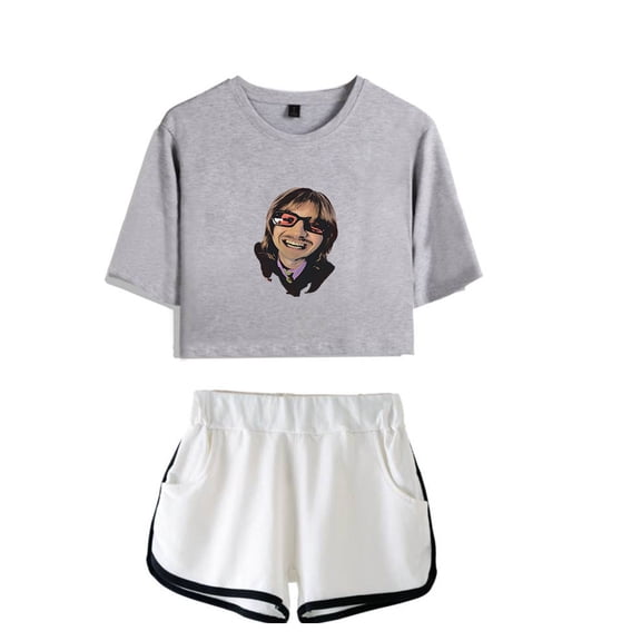 Djo Merch Logos Crop Top Fashion T-shirt Women Girl Short Sleeve Graphic Suits