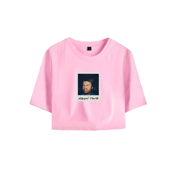 Djo Merch MHOW Crop Top Fashion Graphic T-shirt Women Girl Short Sleeve