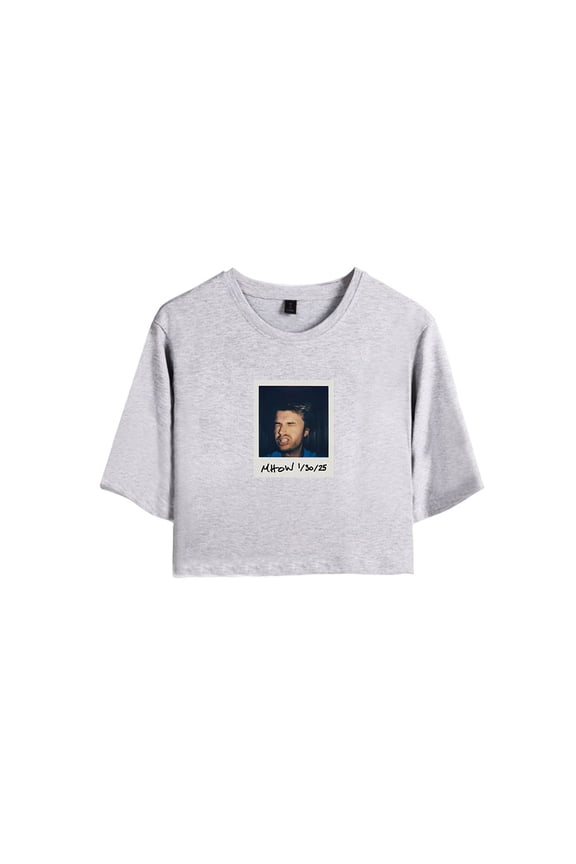 Djo Merch MHOW Crop Top Fashion Graphic T-shirt Women Girl Short Sleeve