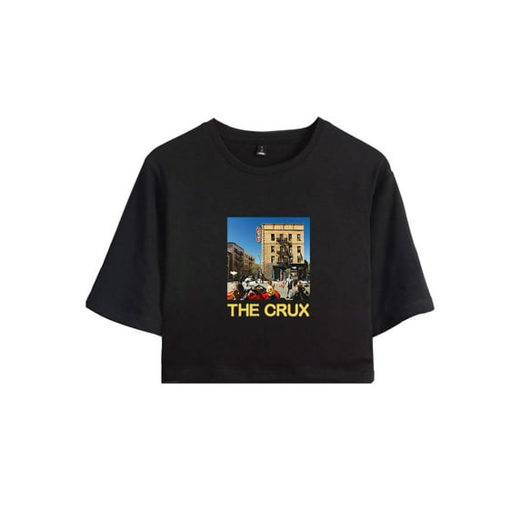 Djo Merch The Crux Crop Top Fashion Graphic T-shirt Women Girl Short Sleeve