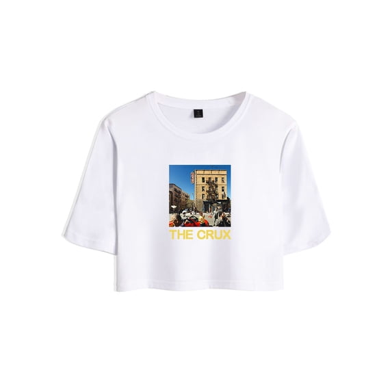 Djo Merch The Crux Crop Top Fashion Graphic T-shirt Women Girl Short Sleeve