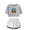 thumbnail image 1 of Djo Merch The Crux Crop Top Fashion T-shirt Women Girl Short Sleeve Graphic Suits, 1 of 2