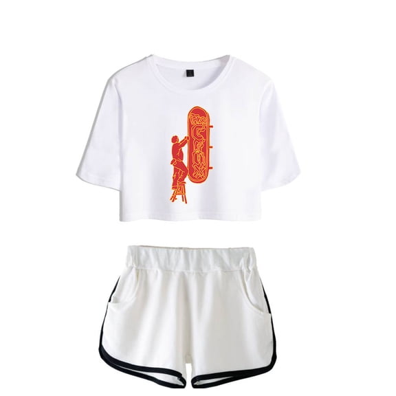 Djo Merch The Crux Sign Crop Top Fashion T-shirt Women Girl Short Sleeve Graphic Suits