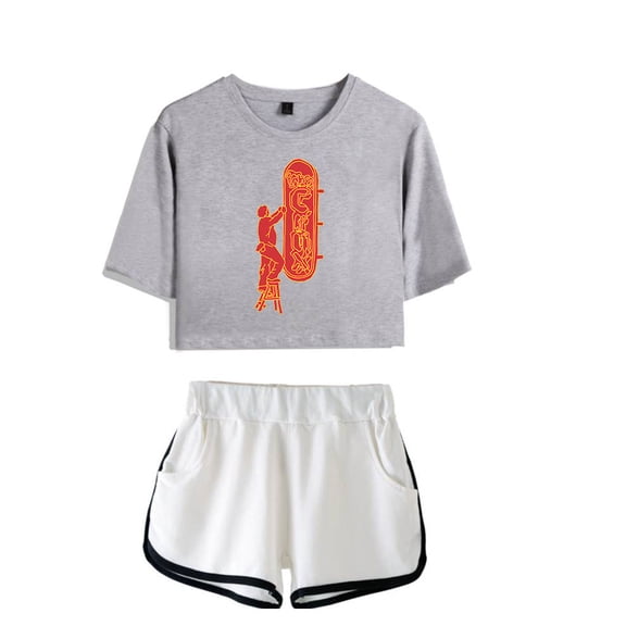 Djo Merch The Crux Sign Crop Top Fashion T-shirt Women Girl Short Sleeve Graphic Suits