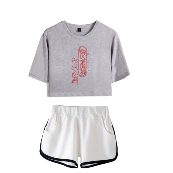 Djo Merch The Crux Sign Ringer Crop Top Fashion T-shirt Women Girl Short Sleeve Graphic Suits