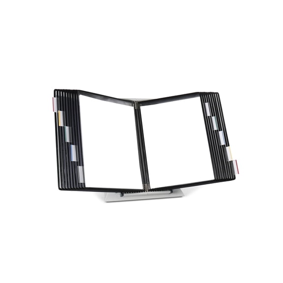 Djois by Tarifold Desktop Display System, Durable Steel Wire Frames, Letter-Size, 20 Pockets, Black