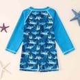 thumbnail image 1 of Djtdsds Baby Boys Print Long Sleeve One Piece Rash Guard Swimsuit Size:6-9 Months, 1 of 6