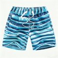 thumbnail image 1 of Djtdsds Boys Swim Trunks Print Beach Shorts with Drawstring Size:3-4 Years, 1 of 5