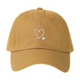 thumbnail image 1 of Djtdsds Double Heart Embroidered Baseball Cap Light Blue Washed Cotton Adjustable Curved Brim Sun Hat for Women Men Casual Daily Outdoor Size:One Size, 1 of 3