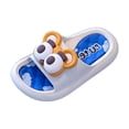 thumbnail image 1 of Djtdsds Girls' Cute Slide Sandals Soft Non- Open-Toe Slippers Color:White,Size:4.5-5 Years, 1 of 4