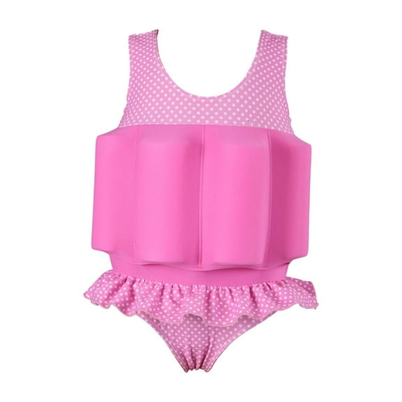 Djtdsds High Buoyancy Girls Swim Vest for Safe Water Play Swimming Lessons UPF 50+ Sun Pool Beach Training Aid Color:Pink,Size:2-3 Years