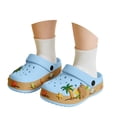 thumbnail image 1 of Djtdsds Kids Beach Clog Sandals Soft Non- Breathable Shoes Color:Blue,Size:11-12 Years, 1 of 7