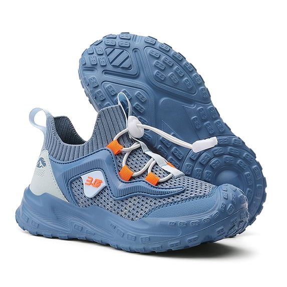 Djtdsds Kids Breathable Mesh Hiking Shoes Non- Outdoor Sneakers Size:10.5-11 Years