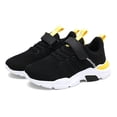 thumbnail image 1 of Djtdsds Kids Breathable Mesh Sneakers Adjustable Strap Lightweight Running Shoes Size:11-12 Years, 1 of 8