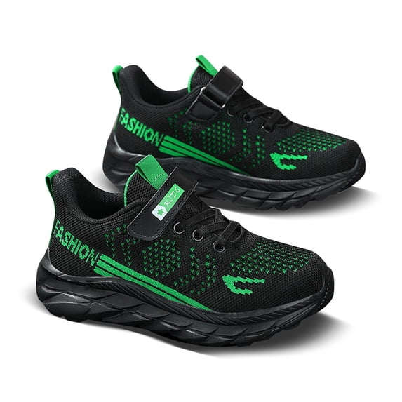 Djtdsds Kids Breathable Mesh Sneakers Adjustable Strap Lightweight Running Shoes Size:6.5-7 Years