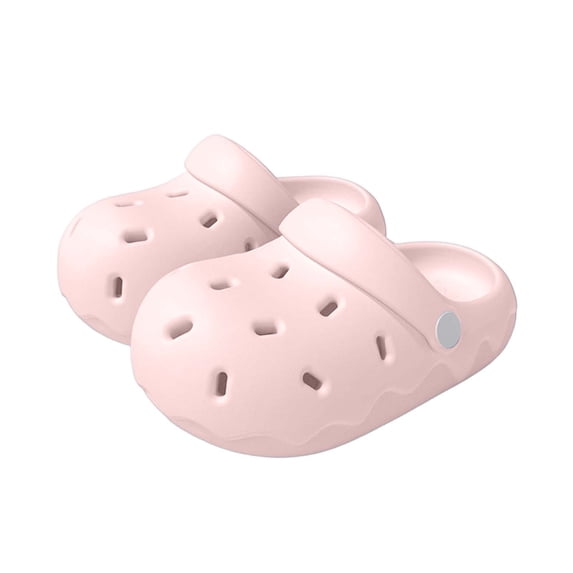 Djtdsds Kids' Classic Clog Sandals Soft Non- Breathable Shoes Color:Pink,Size:11-11.5 Years
