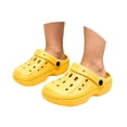 thumbnail image 1 of Djtdsds Kids Contrast Line Clog Sandals Full Drain Hole Non Indoor Outdoor Beach Shoes Size:9-10 Years, 1 of 8