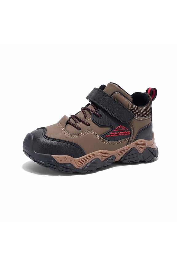 Kids Outdoor Hiking Boots Adjustable Strap Non- Adventure Shoes Size:5.5-6 Years