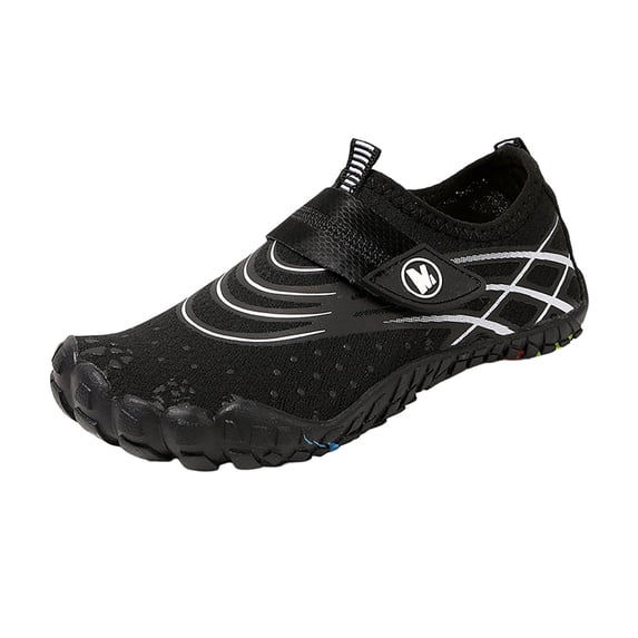 Djtdsds Kids Solid Color Breathable Barefoot Water Shoes Adjustable Strap Non- Beach Shoes Size:7-8 Years
